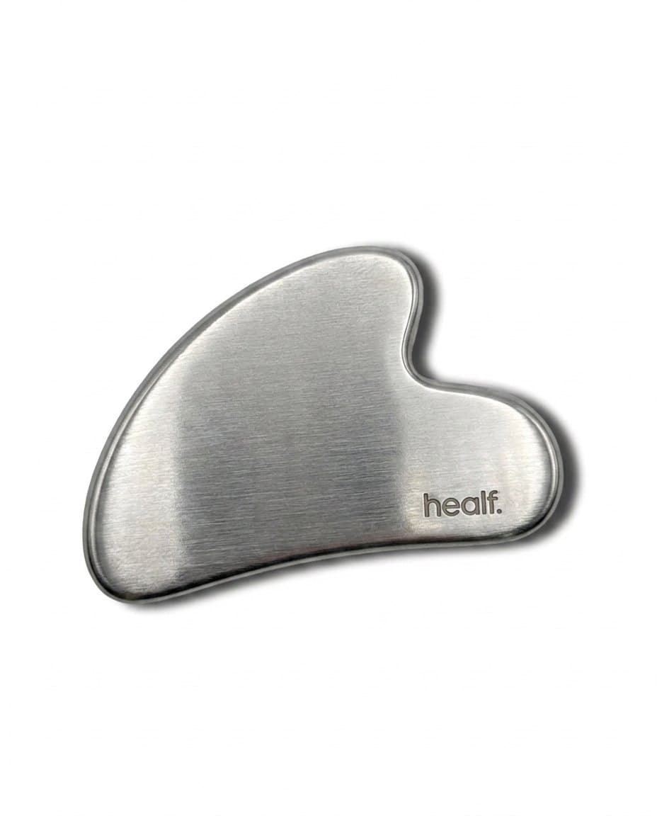 The steel gua sha, the mark engraved