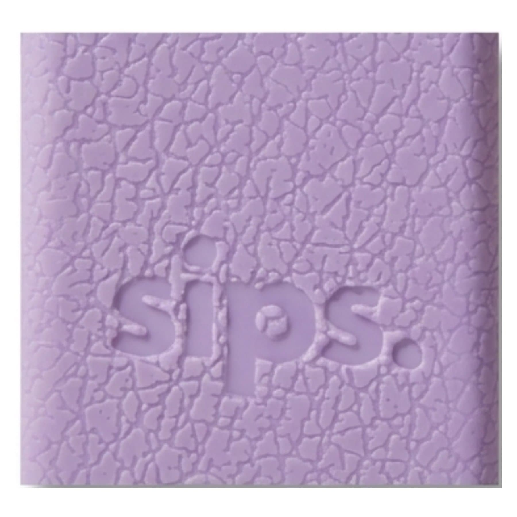 The lilac colourway, embossed