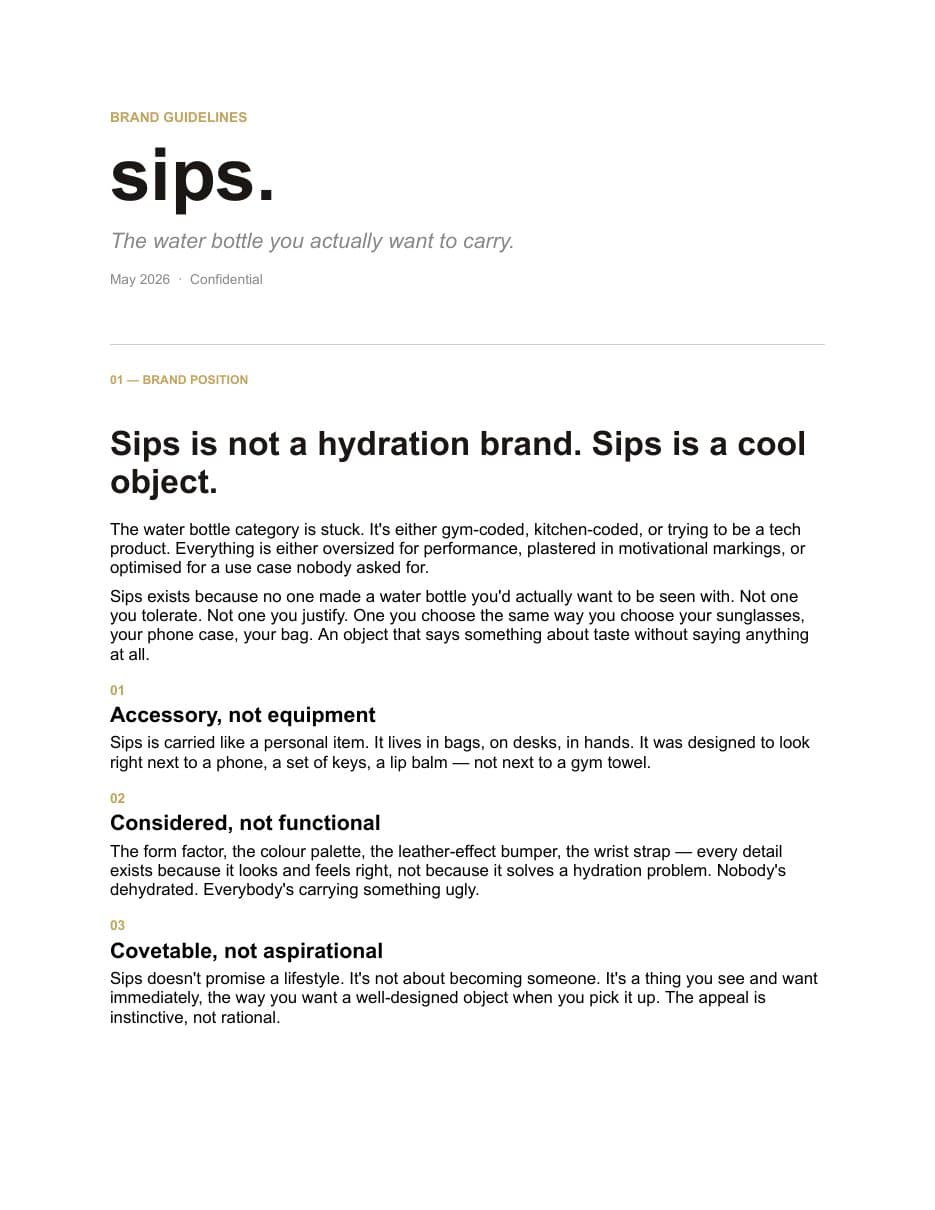 The brand playbook, page 1