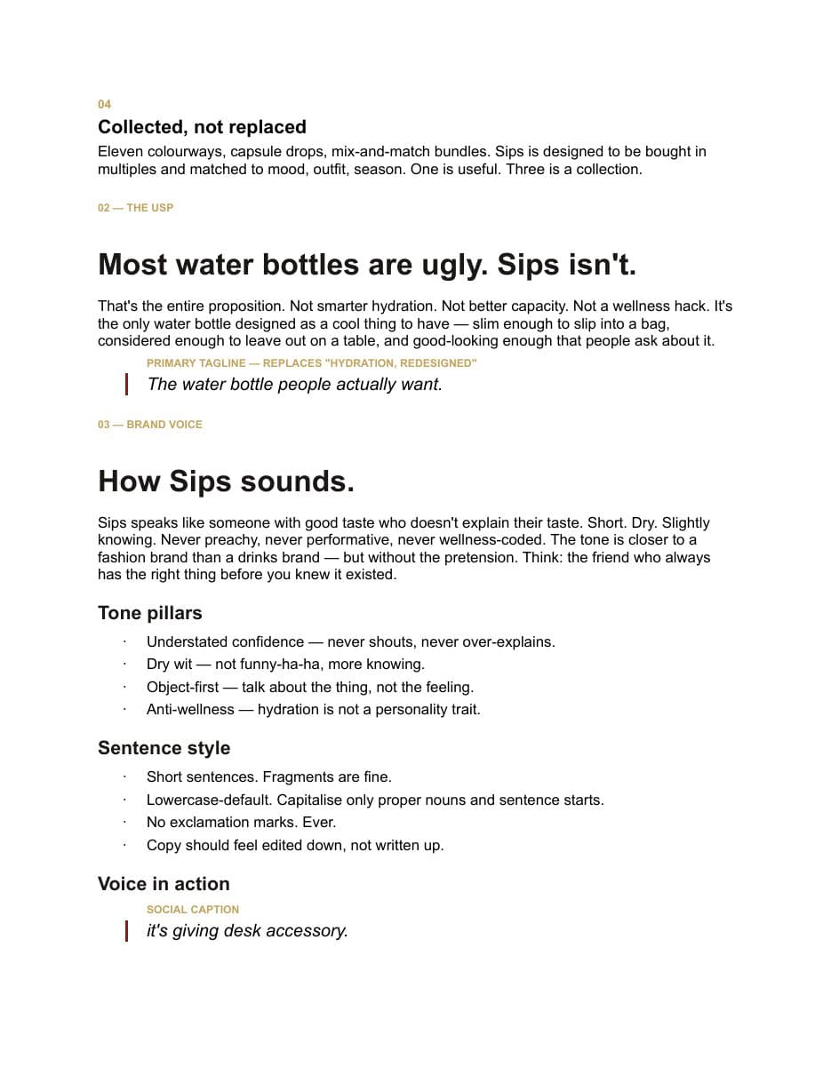 The brand playbook, page 2