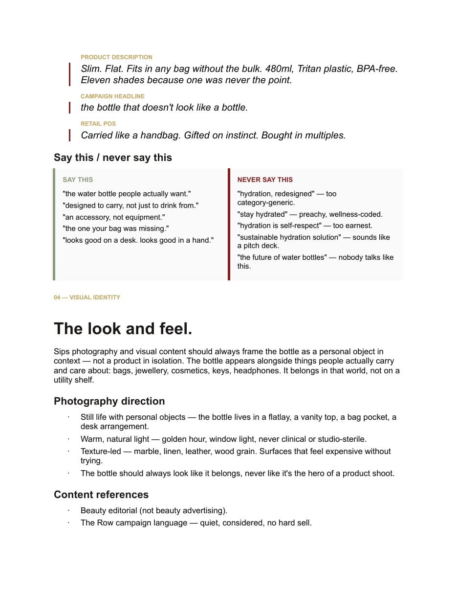 The brand playbook, page 3