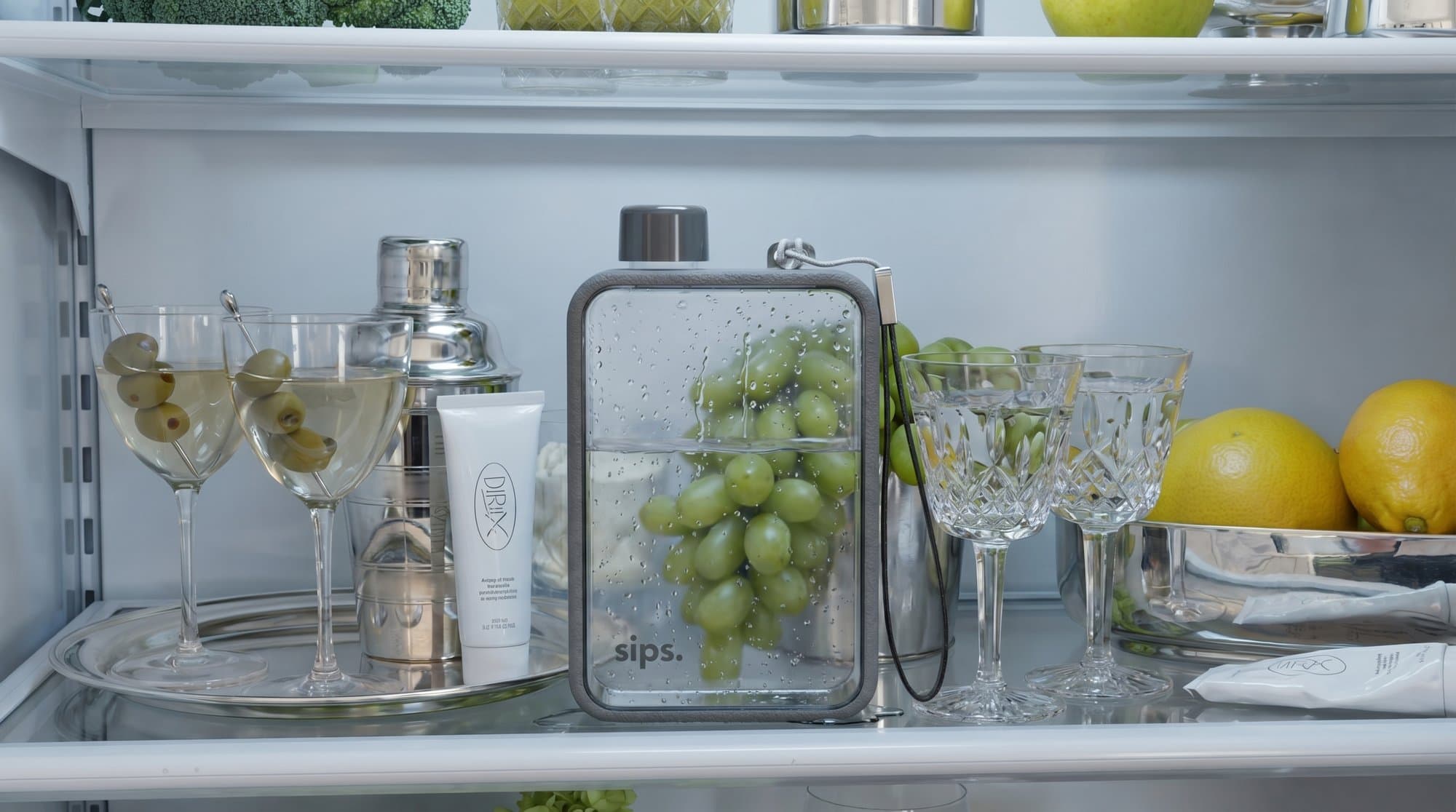 The bottle in a wardrobe